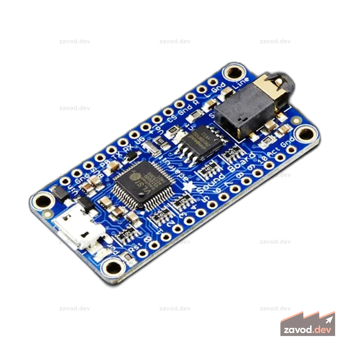 Звуковая плата Adafruit Audio FX — триггер WAV/OGG — 16 МБ памяти — только выход для наушников