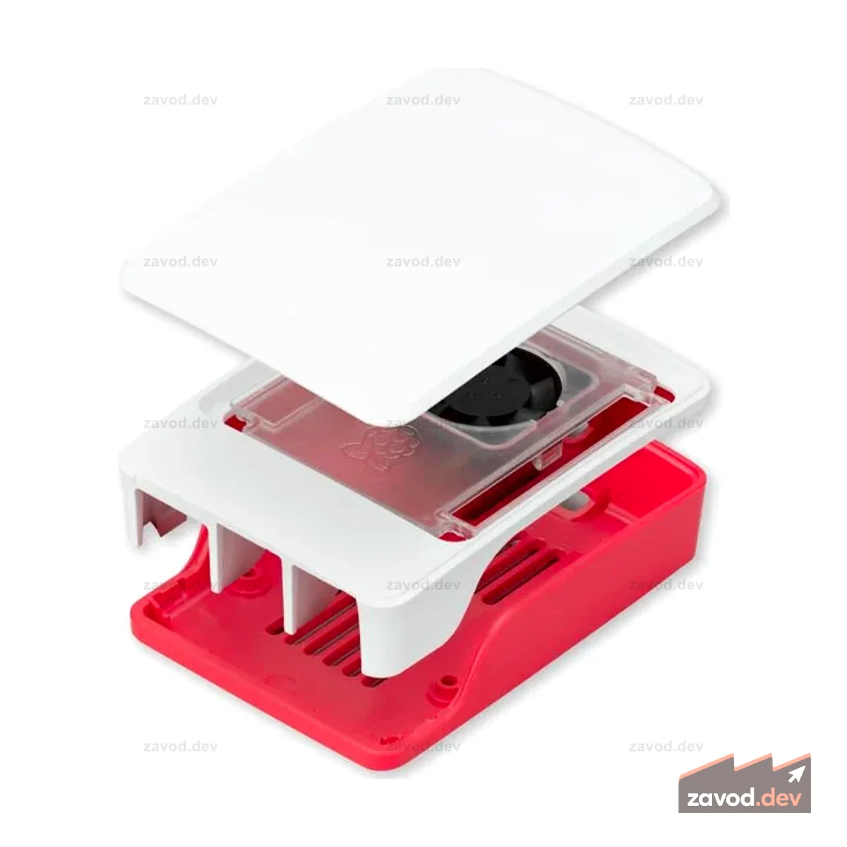 Корпус Raspberry Pi® 5 — красный и белый