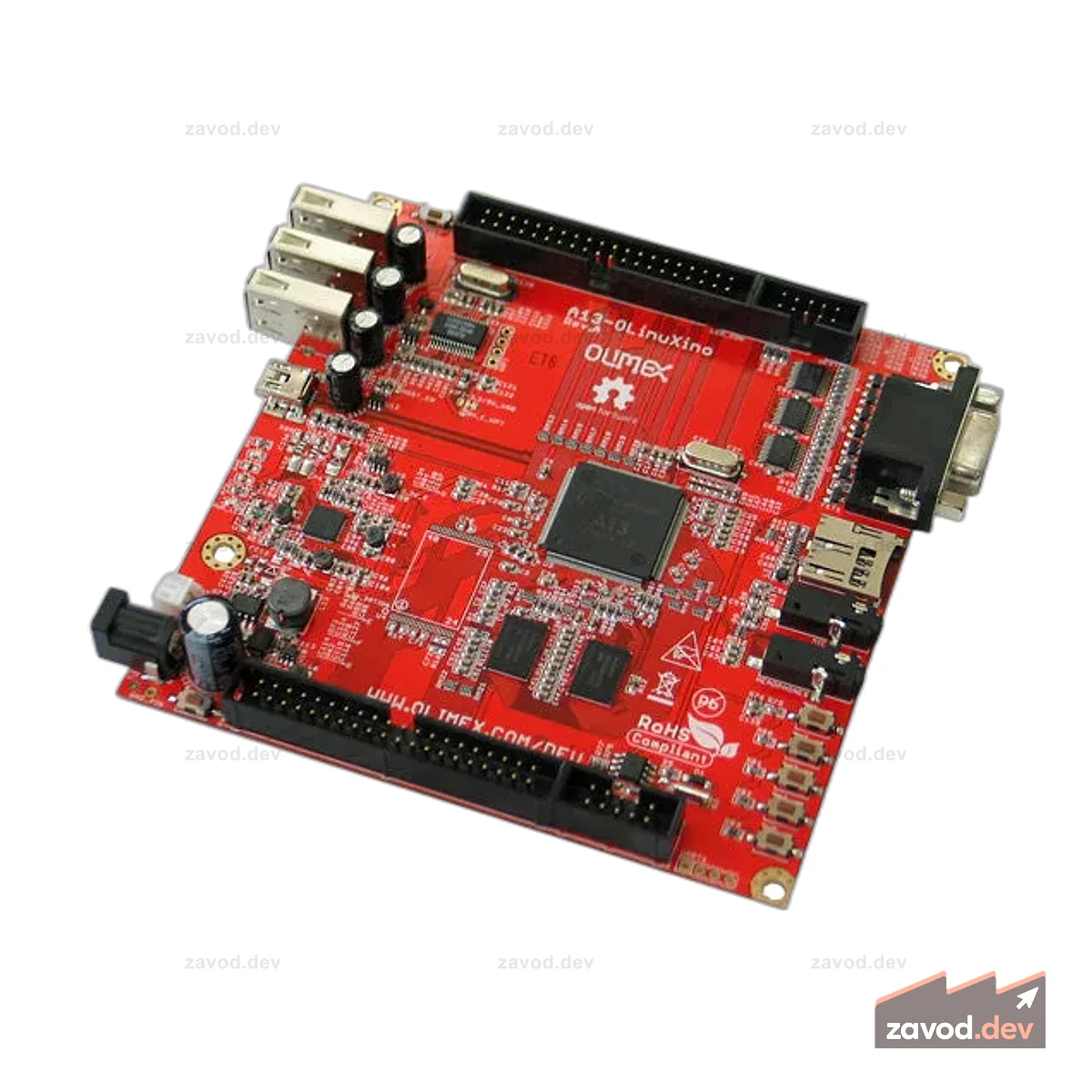 A13-OLinuXino - Одноплатный компьютер Linux с процессором ALLWINNER A13 CORTEX-A8 @1000 МГц