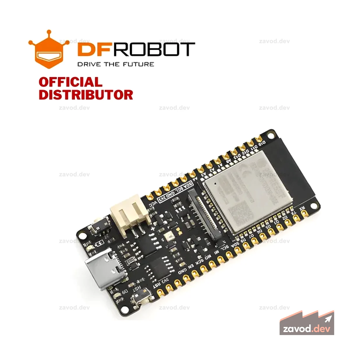 Микроконтроллер FireBeetle 2 ESP32-E IoT (32 МБ / 512 КБ, поддержка Wi-Fi и Bluetooth)