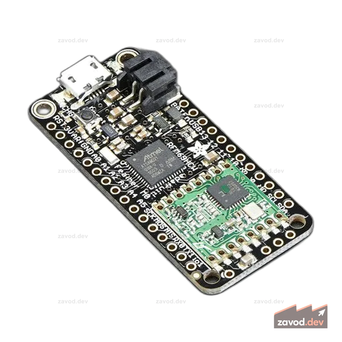 Пакетная радиосвязь Adafruit Feather M0 RFM69 — 868 или 915 МГц