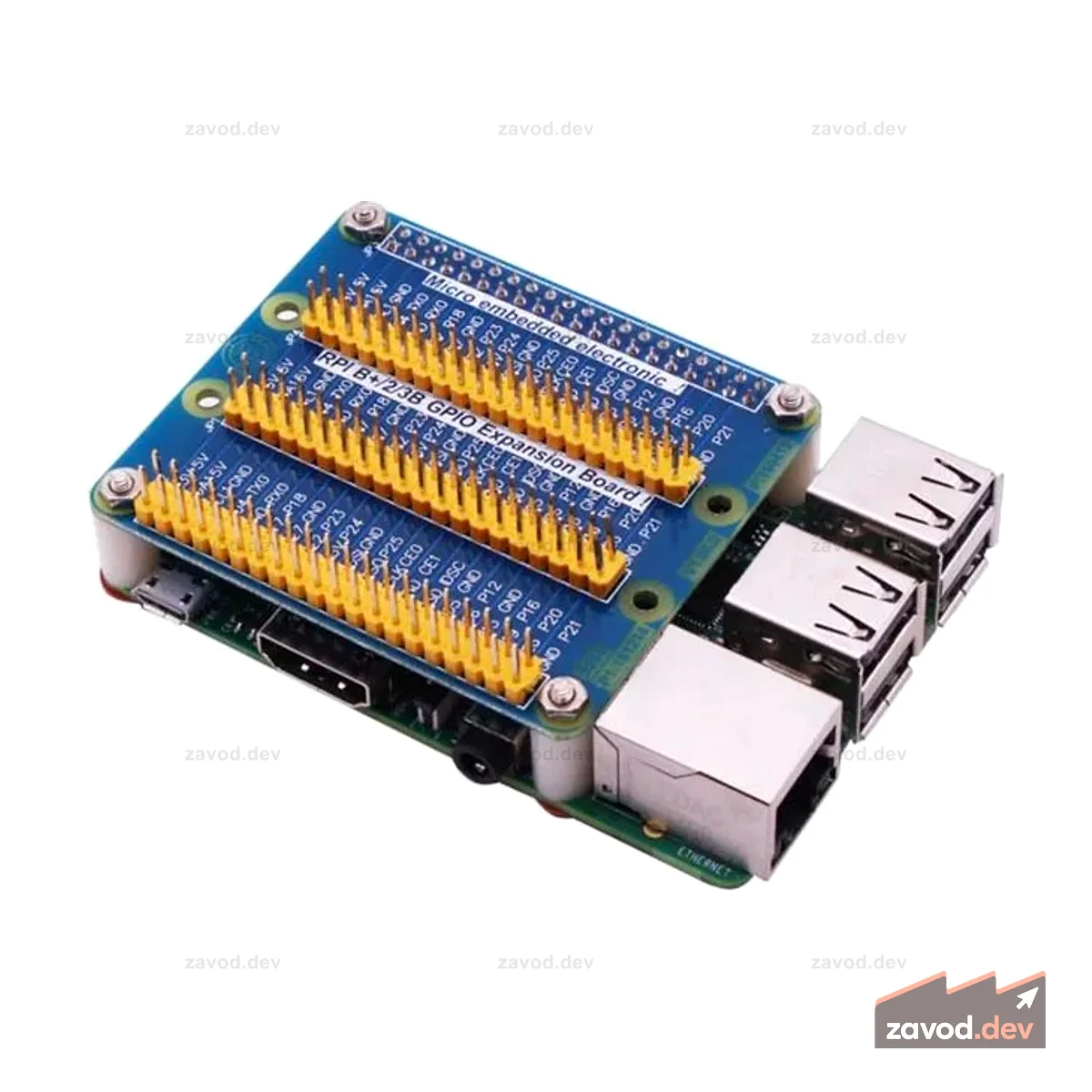 Плата расширения Raspberry Pi GPIO с одного ряда на три ряда для Pi 4/3/2/1