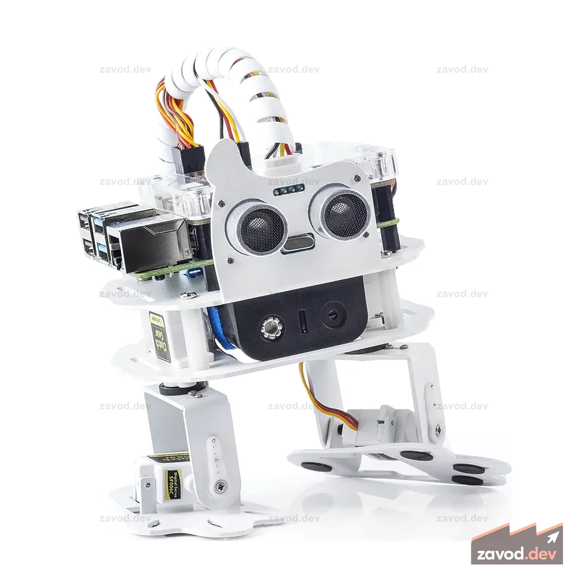 Комплект робота Raspberry Pi — PiSloth для Raspberry Pi 4B/3B+/3B/Zero 2W
