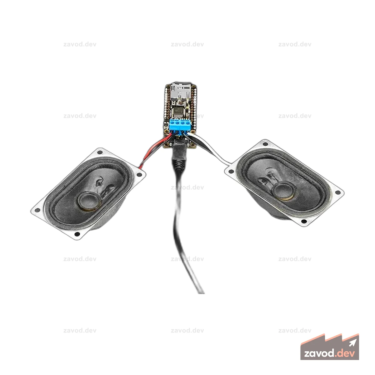 Music Maker FeatherWing с усилителем — MP3 OGG WAV MIDI Synth Player — стереоусилитель 3 Вт