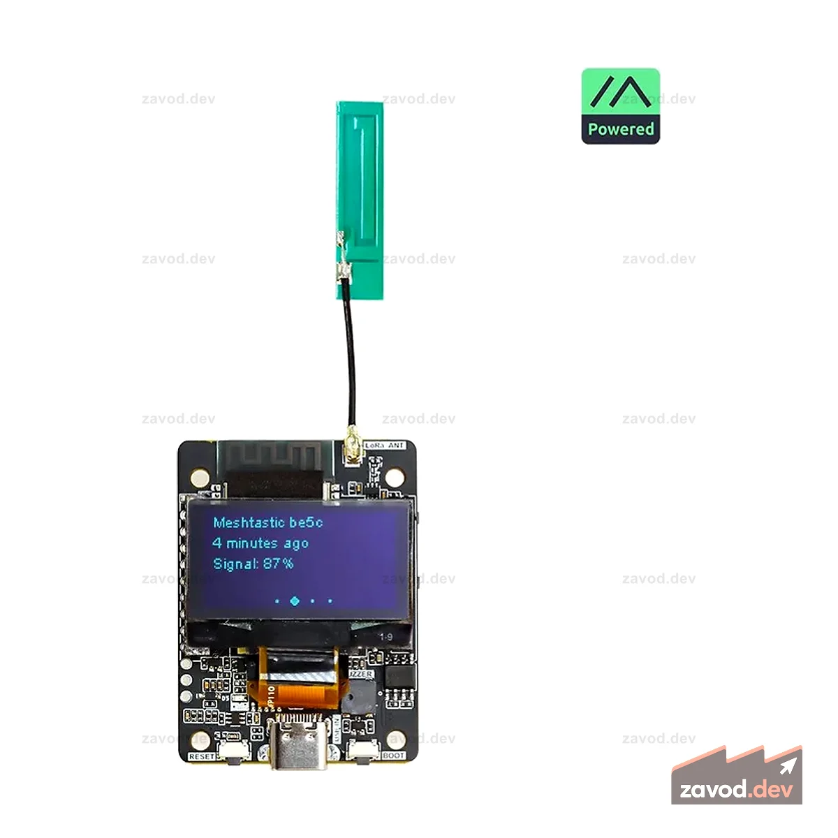 Приемопередатчик сигнала ThinkNode M2 Meshtastic (LoRa) с 1,3-дюймовым OLED-дисплеем с питанием от ESP32-S3 (без батареи)