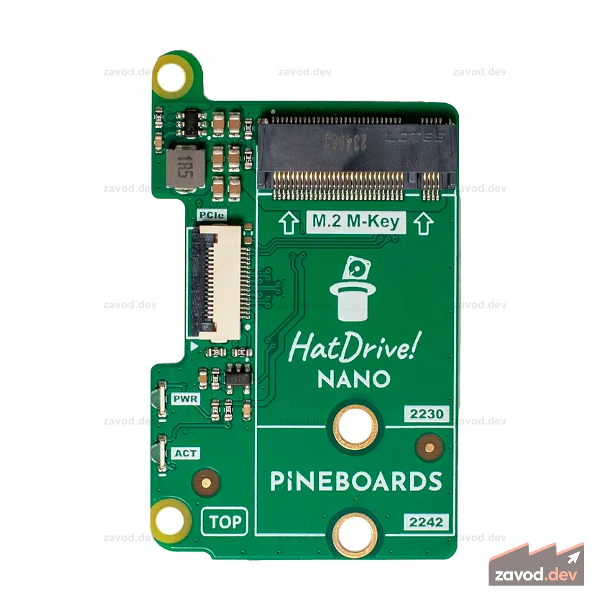 Сосновые доски HatDrive! Nano (NVMe 2230, 2242 GEN 3) для Raspberry Pi 5