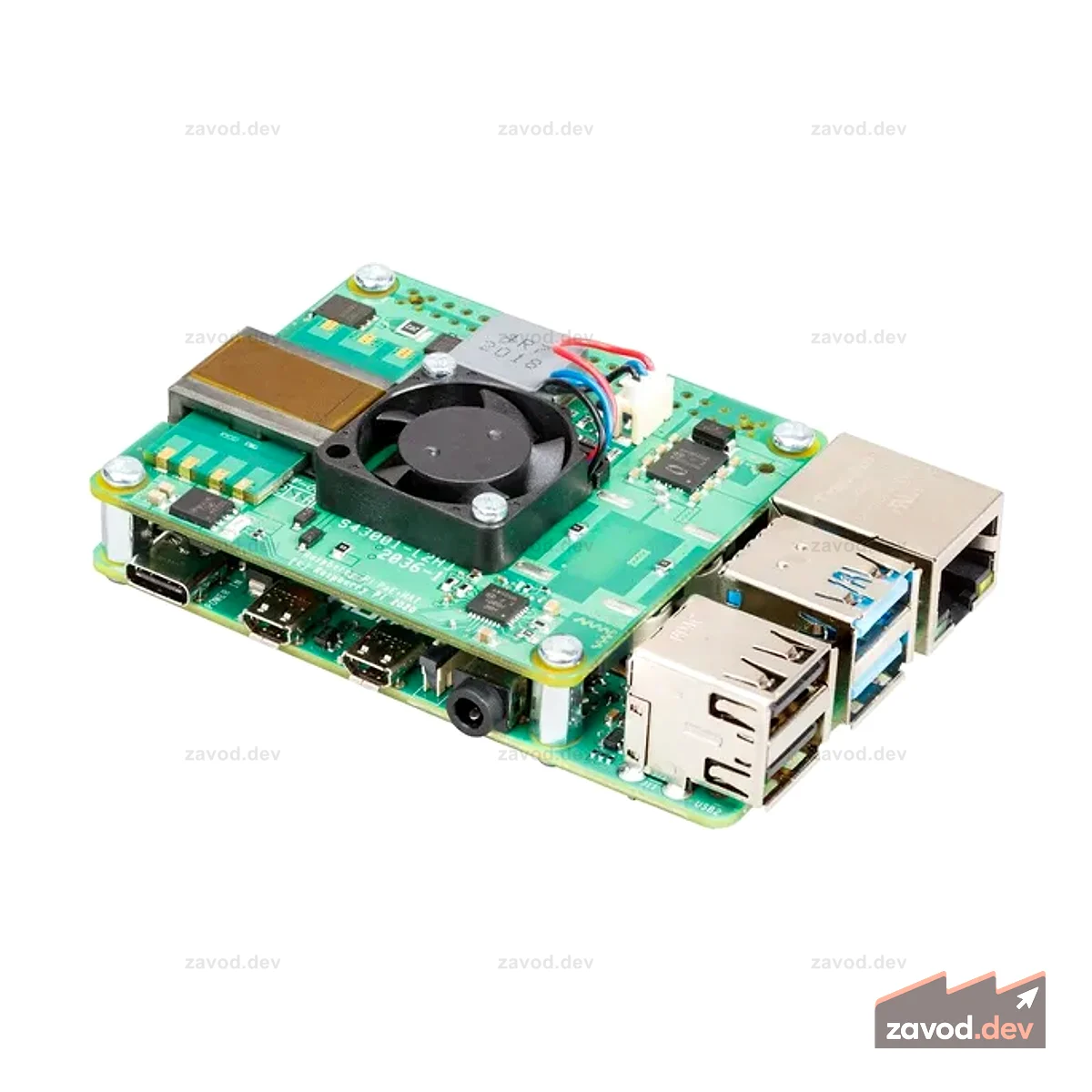 Шляпа Raspberry Pi PoE+ для Raspberry Pi 4B/3B+