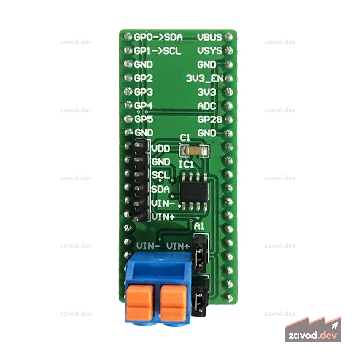 INA219 Модуль датчика тока для RASPBERRY PI PICO