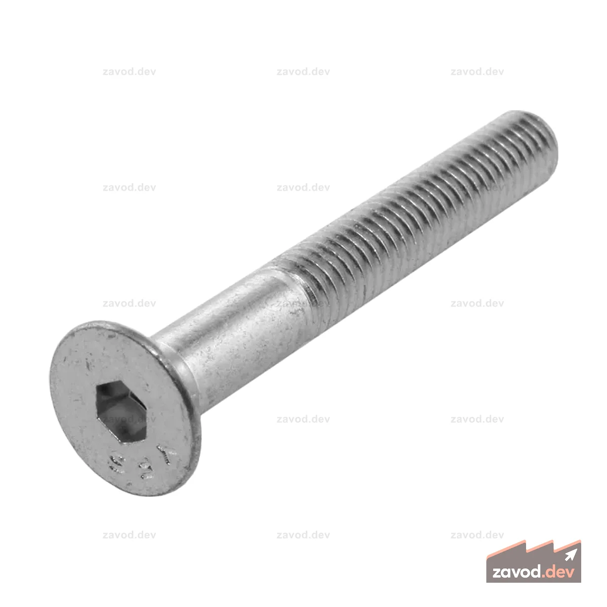 Винт с плоской головкой 10–32 x 1,500 дюйма