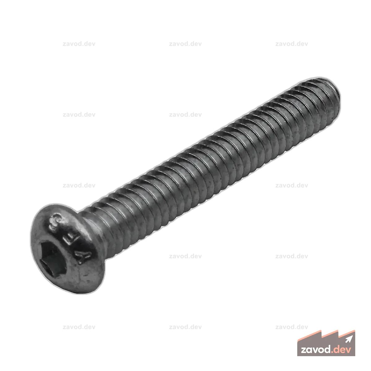 Винт с полукруглой головкой 1/4–20 x 1,75 дюйма