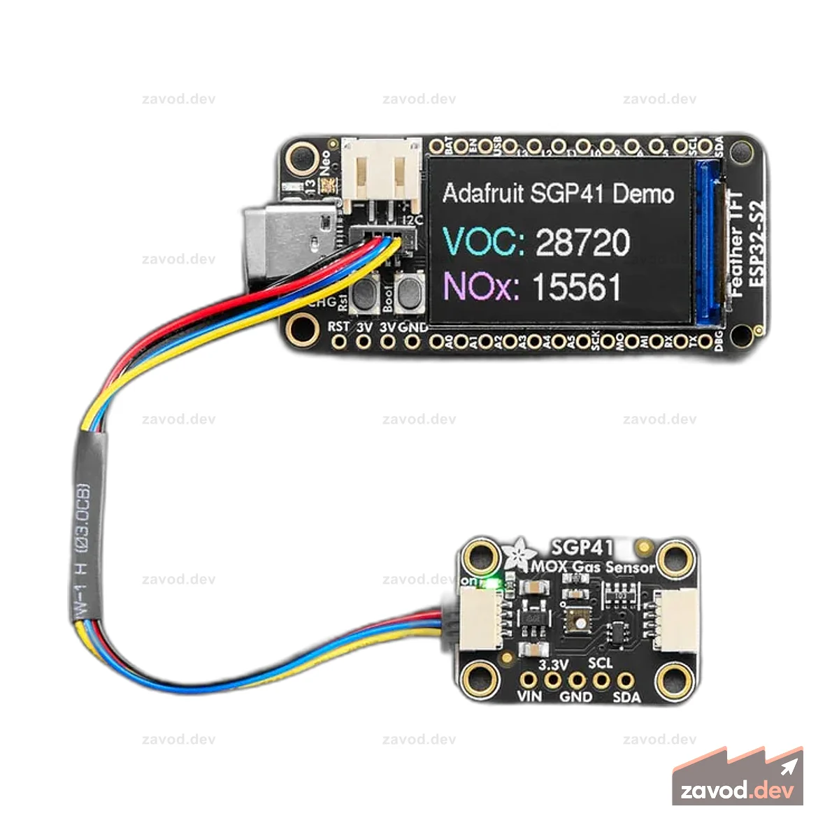 Многопиксельный датчик газа Adafruit SGP41 — VOC и NOx — STEMMA QT / Qwiic