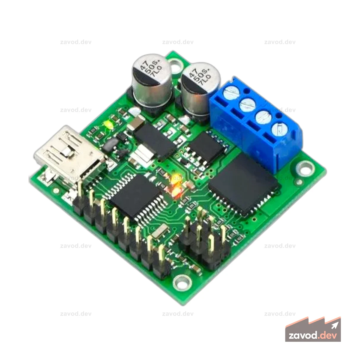 1394 - Pololu Jrk 21v3 USB-контроллер двигателя с обратной связью (в сборе)