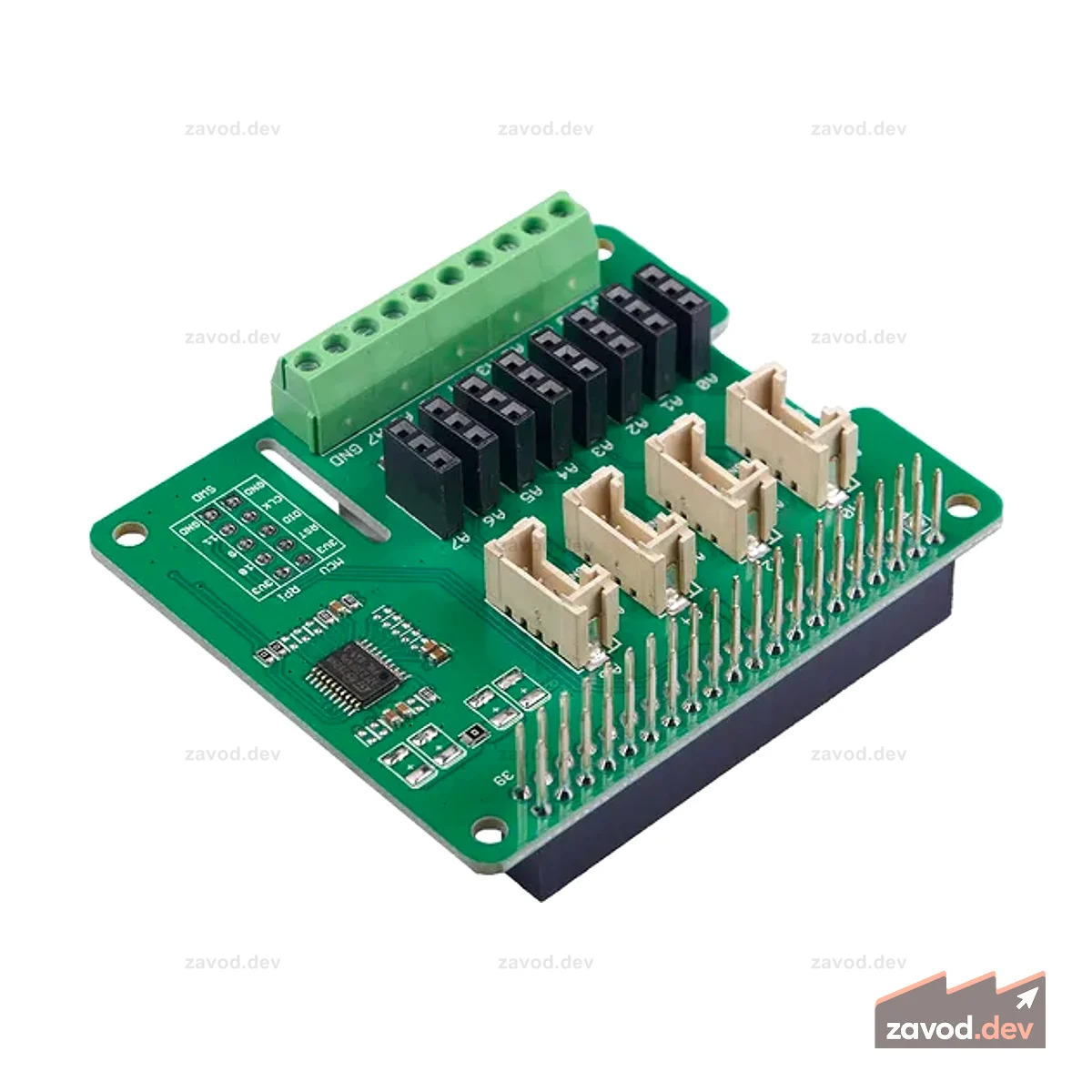 8-канальный 12-битный АЦП для Raspberry Pi