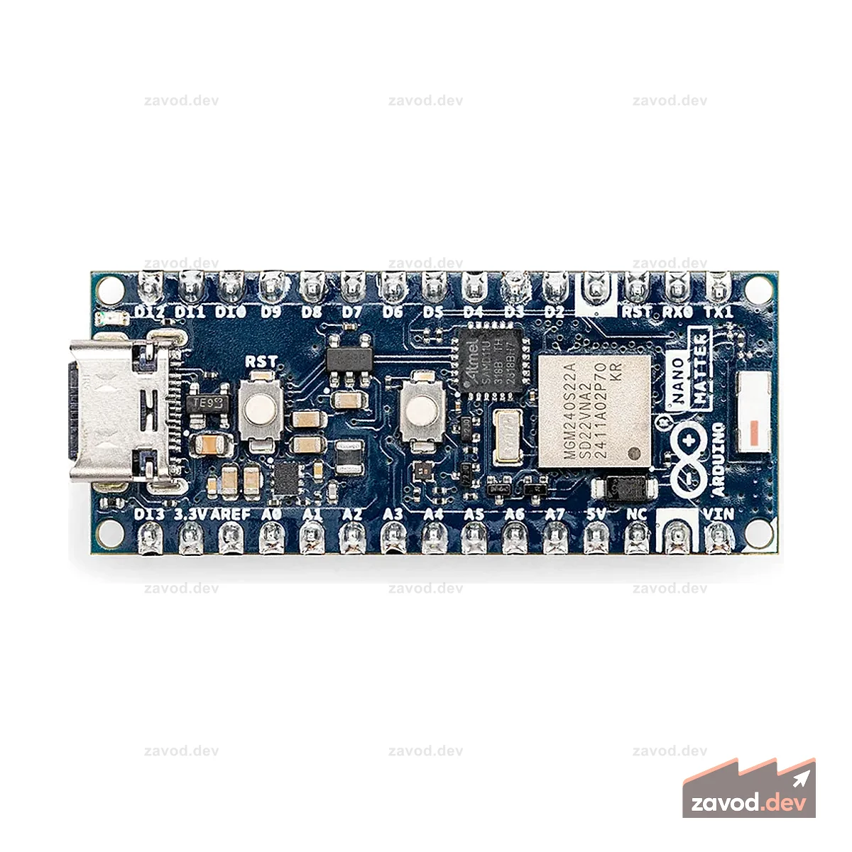 Arduino Nano Matter с разъемами