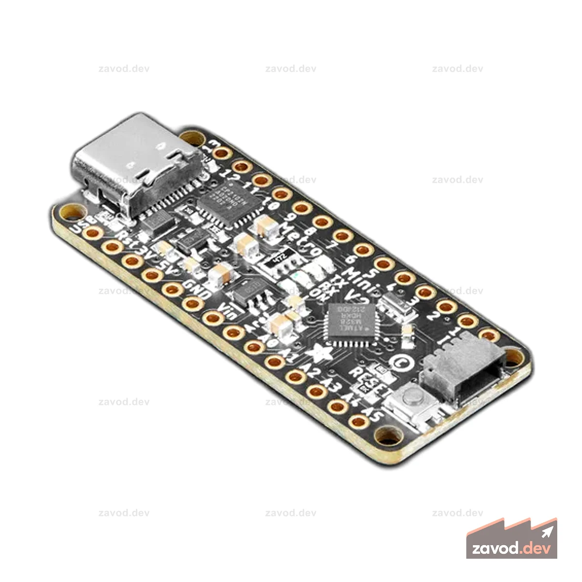 Adafruit Metro Mini 328 V2 — Совместимость с Arduino — 5 В, 16 МГц, STEMMA QT / Qwiic