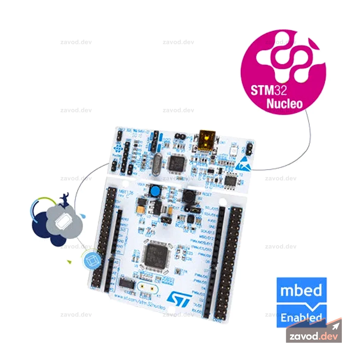 Плата ST Nucleo STM32F446RET6