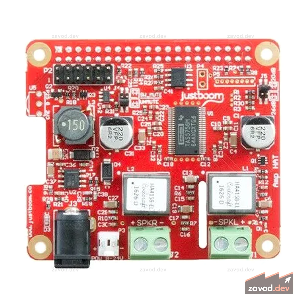 JustBoom Amp HAT для Raspberry Pi