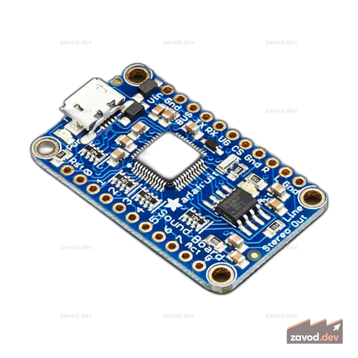 Мини-звуковая плата Adafruit Audio FX — триггер WAV/OGG — флэш-память 2 МБ
