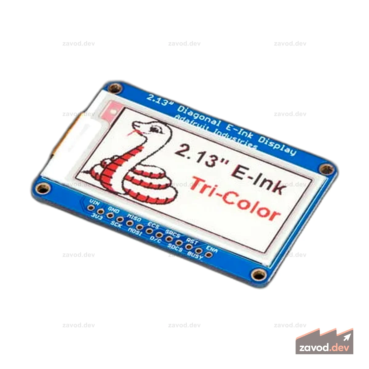 Adafruit 2,13-дюймовый трехцветный дисплей на электронных чернилах/бумаге и SRAM