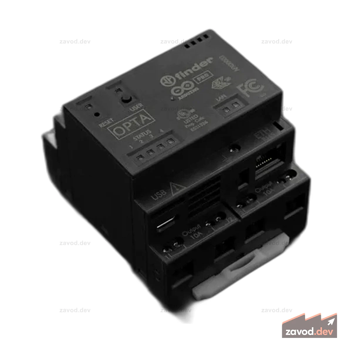 ПЛК Arduino Opta Lite Micro (порты Ethernet и USB-C)