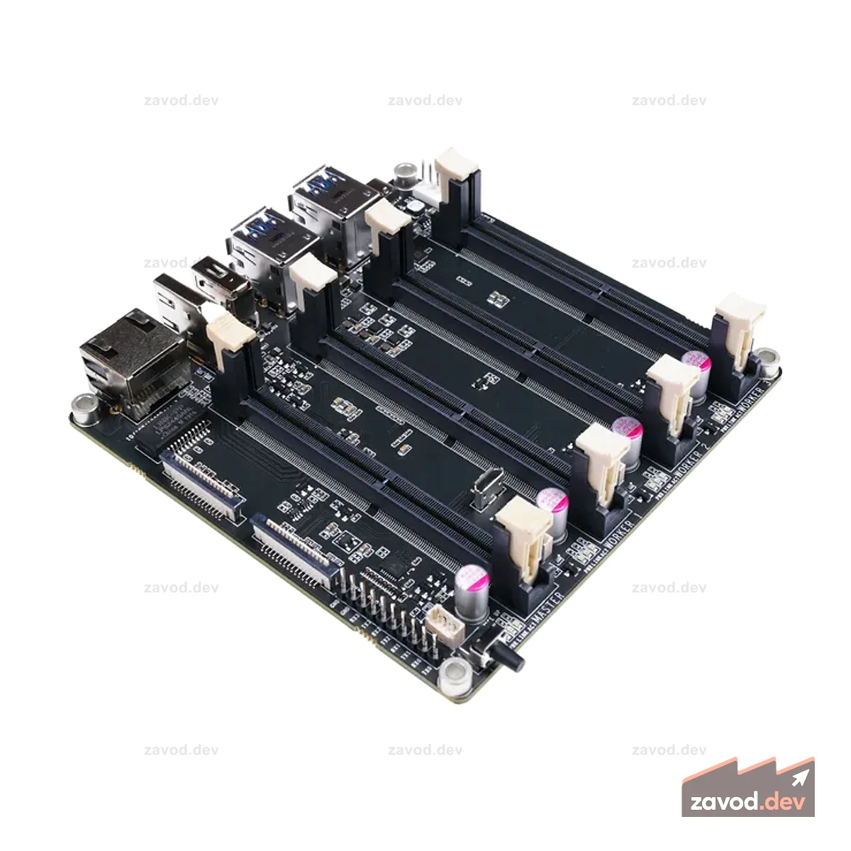 Jetson Mate — несущая плата NVIDIA® Jetson Nano/NX для кластера и сервера графических процессоров