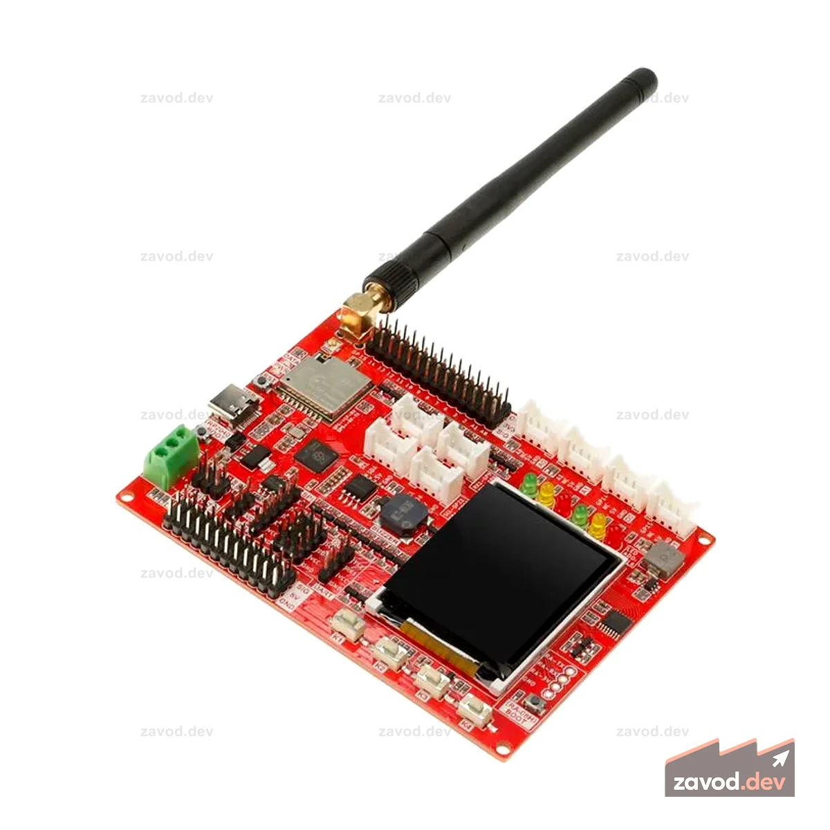 Плата разработки LoRaWAN RA-08H, интегрированная RP2040 с 1,8-дюймовым ЖК-дисплеем для связи на больших расстояниях