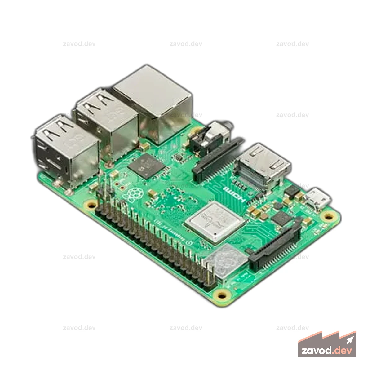 Raspberry Pi 3 — модель B+ — 1,4 ГГц Cortex-A53 с 1 ГБ ОЗУ