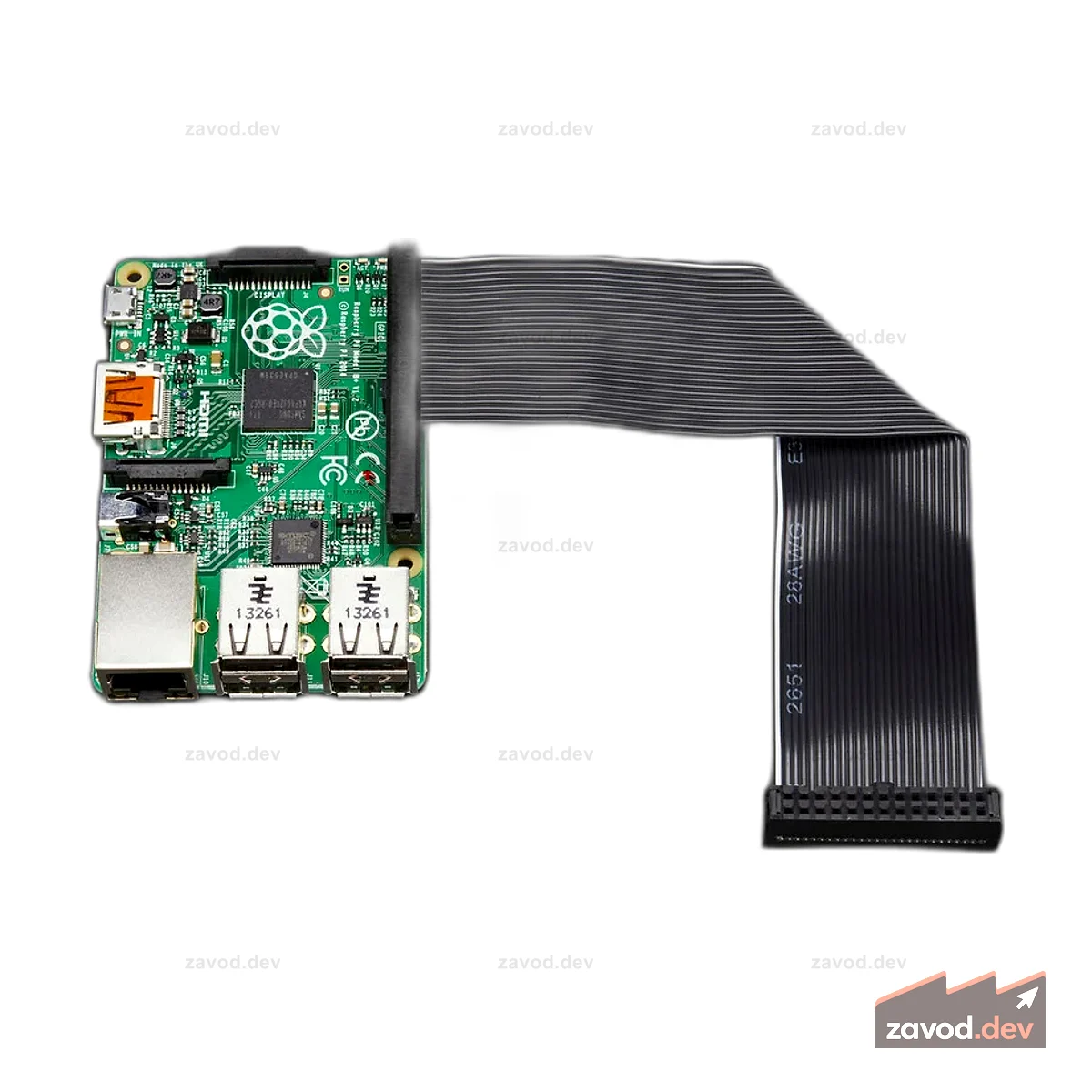 Ленточный кабель GPIO для понижения версии для Pi A+/B+/Pi 2/Pi 3/Pi 4 — с 40p до 26p