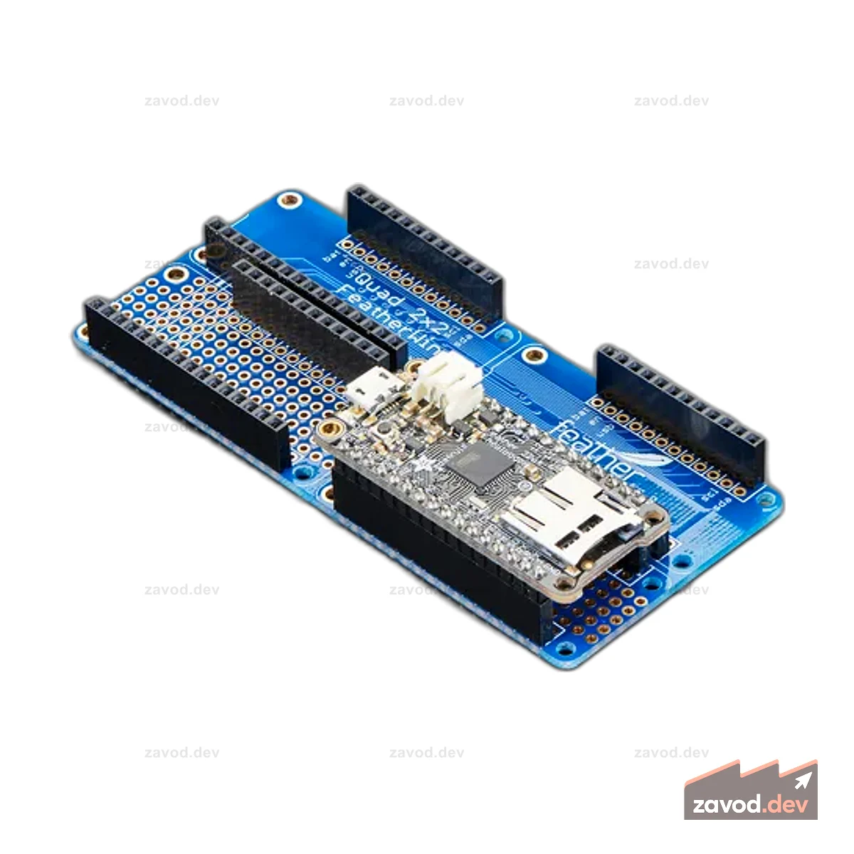Комплект FeatherWing Adafruit Quad 2x2 с жатками