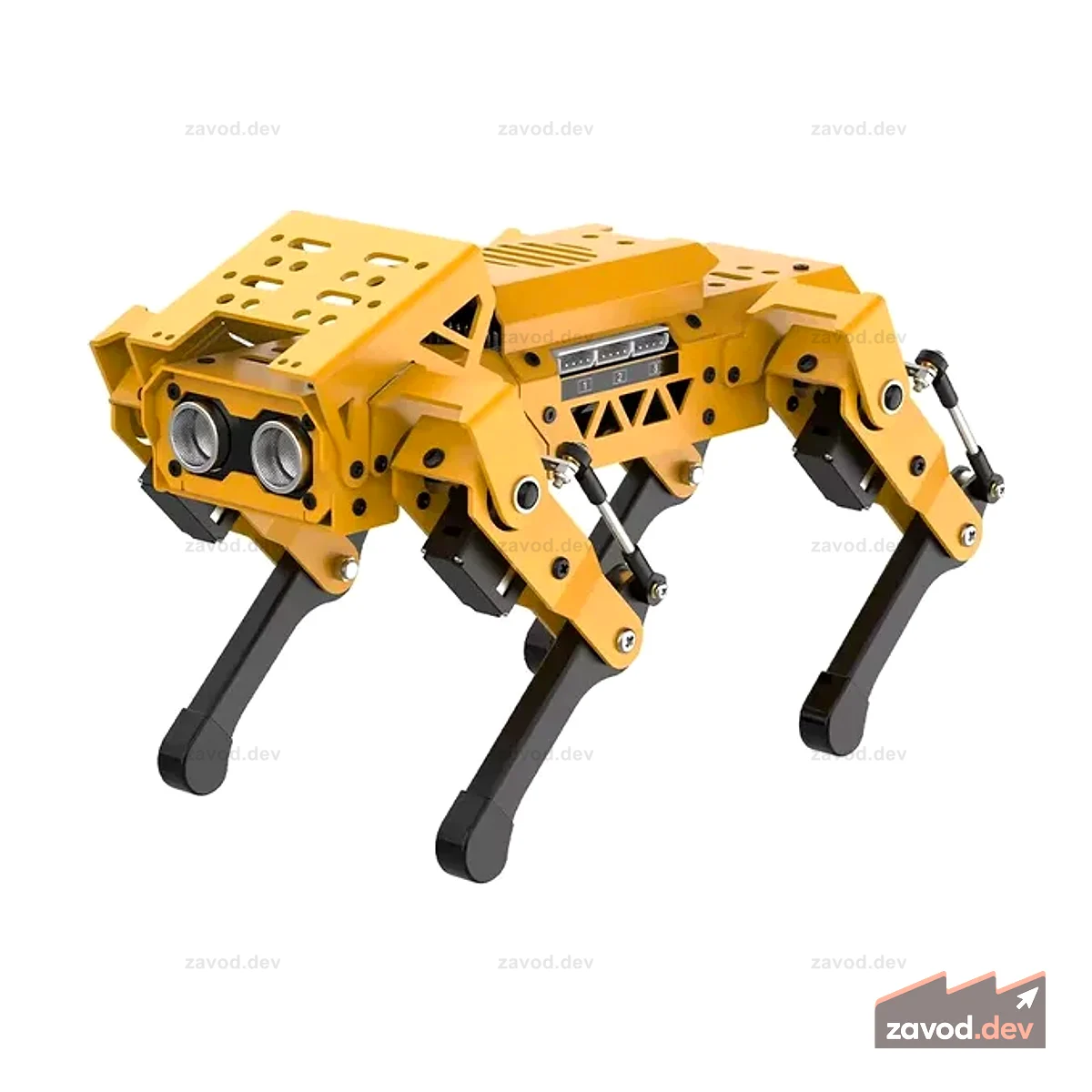 Hiwonder MechDog Робот-собака с открытым исходным кодом, искусственным интеллектом, искусственным зрением и голосовым взаимодействием, программируемый с помощью Scratch, Arduino и Python