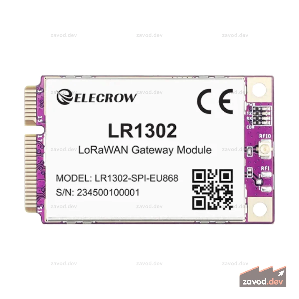 Elecrow LR1302 Модуль шлюза LoRaWAN SPI EU868 SX1302 Модуль шлюза дальнего действия с поддержкой 8 каналов
