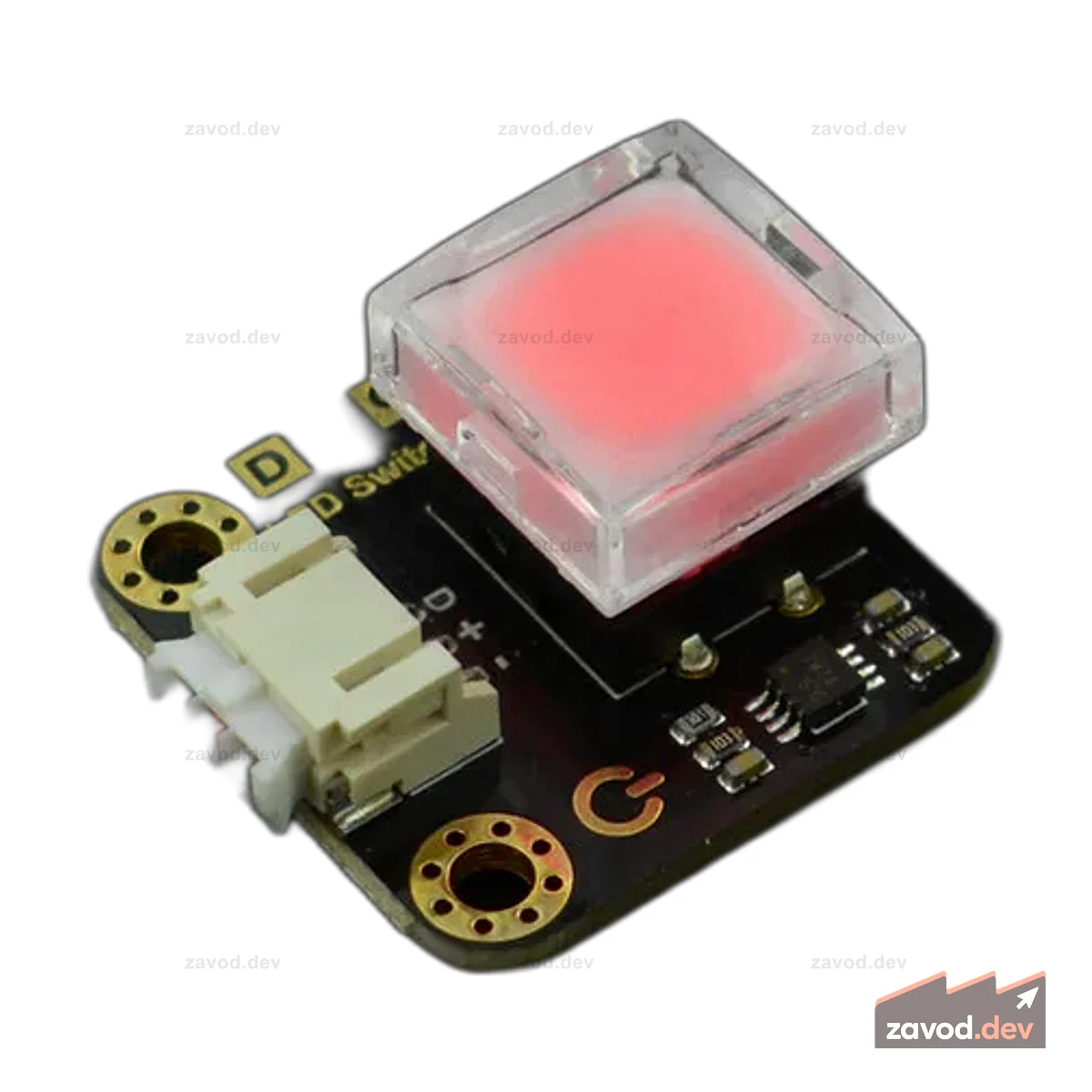 Gravity: Светодиодный переключатель для Arduino/micro:bit (Красный)