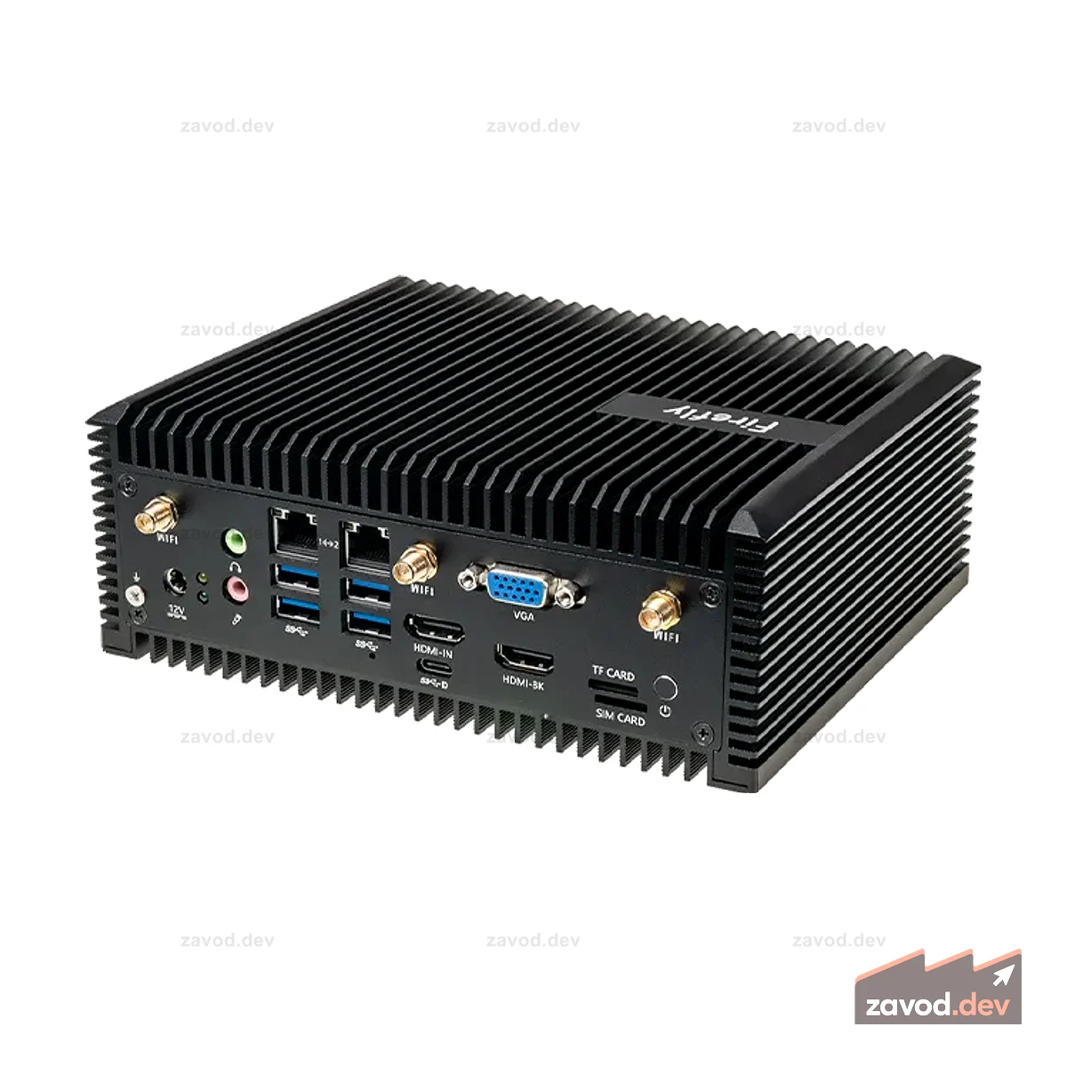 EC-A3588JQ Восьмиядерный промышленный безвентиляторный компьютер с искусственным интеллектом