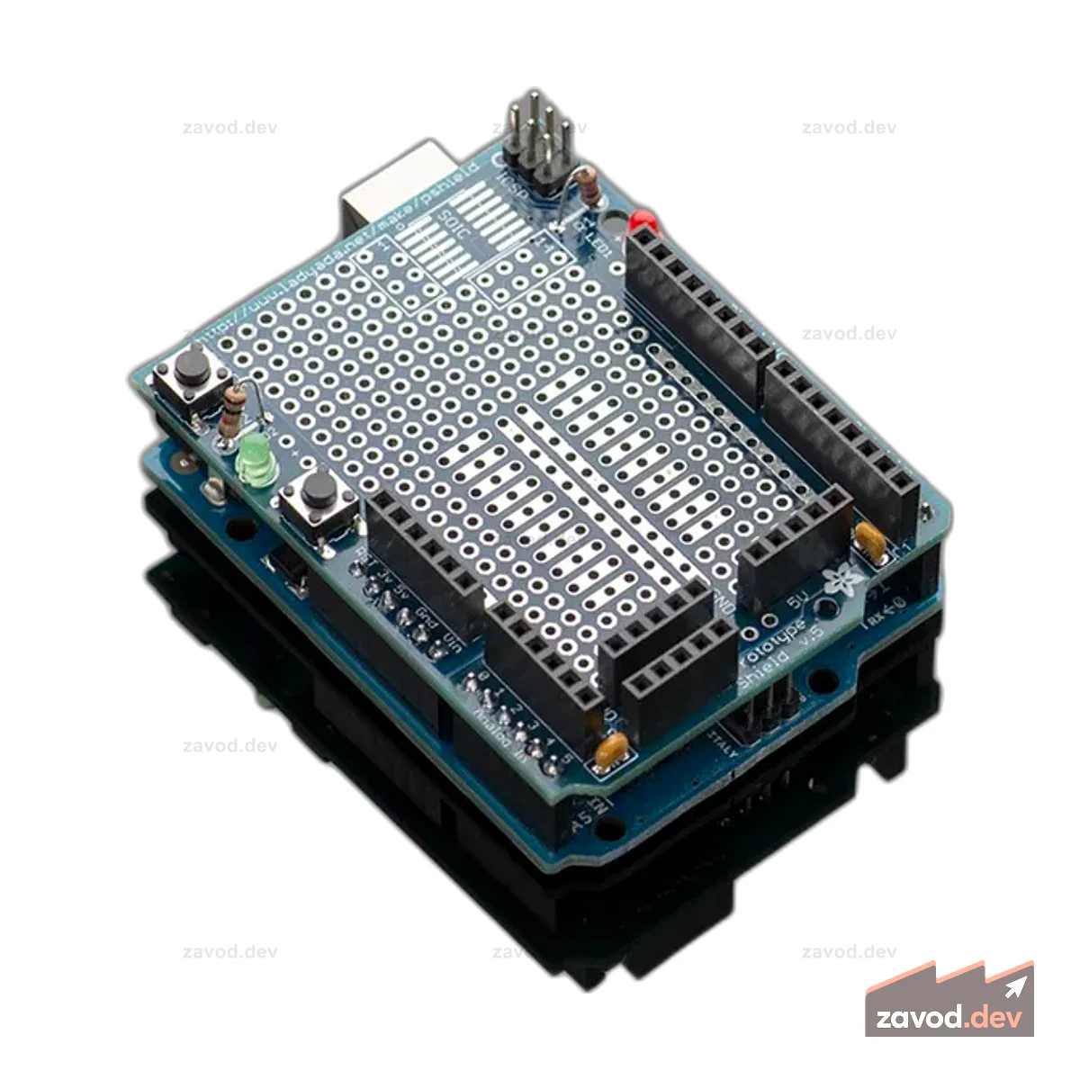 Adafruit Proto Shield для комплекта Arduino [v.5]