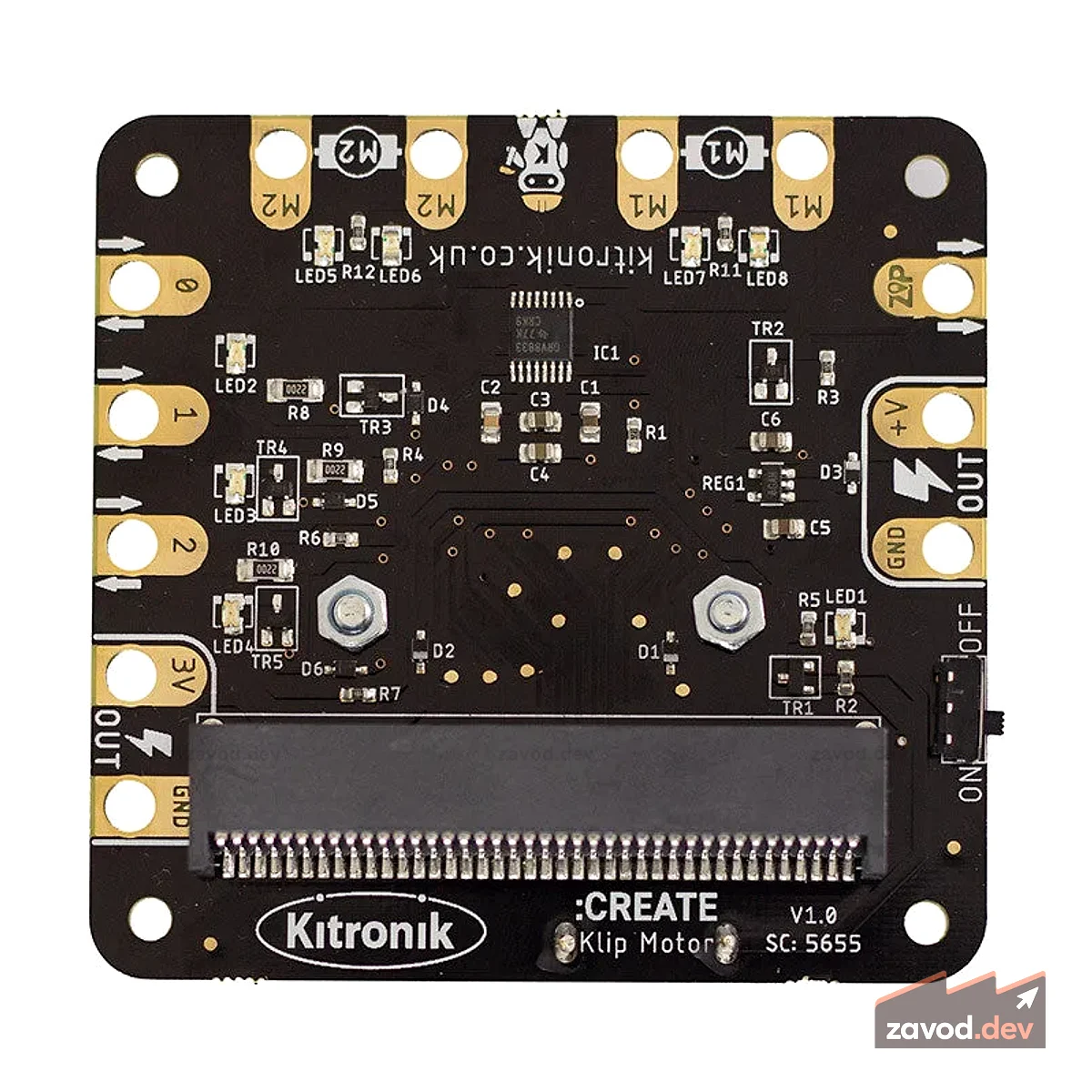 Драйвер двигателя с зажимом для BBC micro:bit