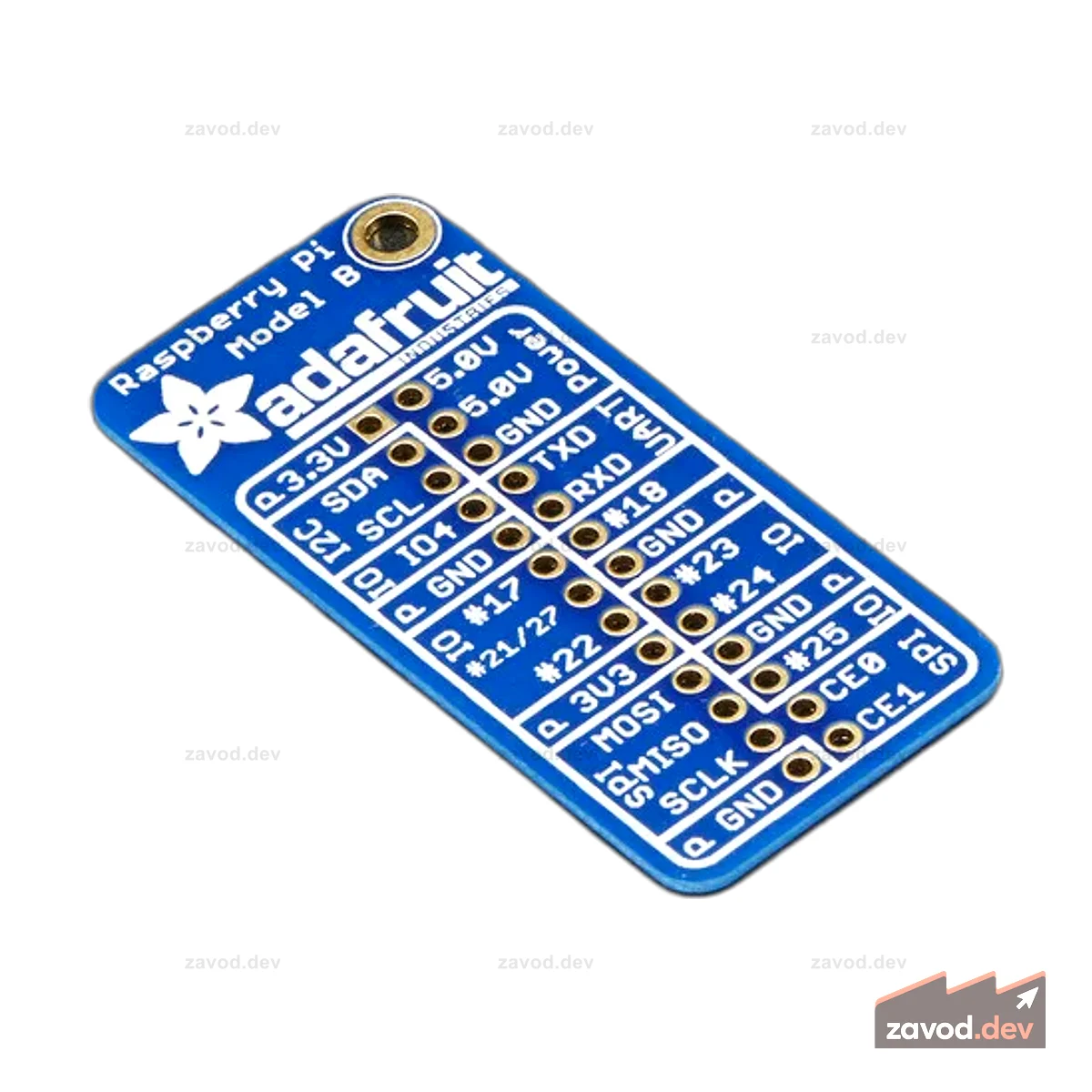 Справочная карта Adafruit GPIO для Raspberry Pi Model B