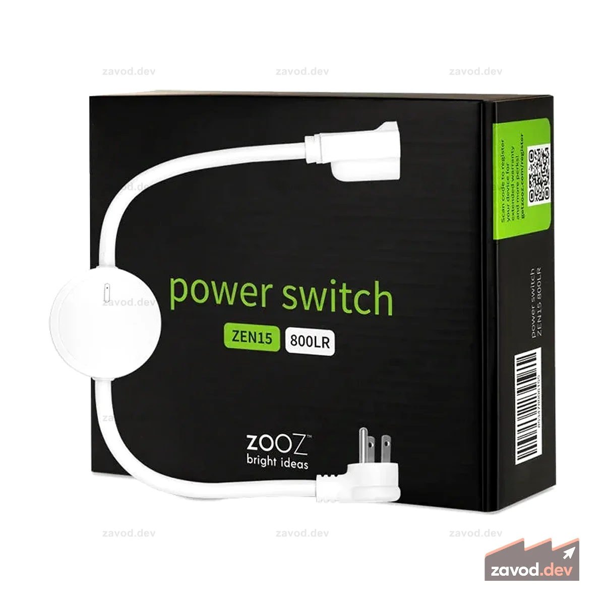 Zooz 800 Серия Z-Wave шнур питания большого радиуса действия ZEN15 800LR
ОСОБЕННОСТИ