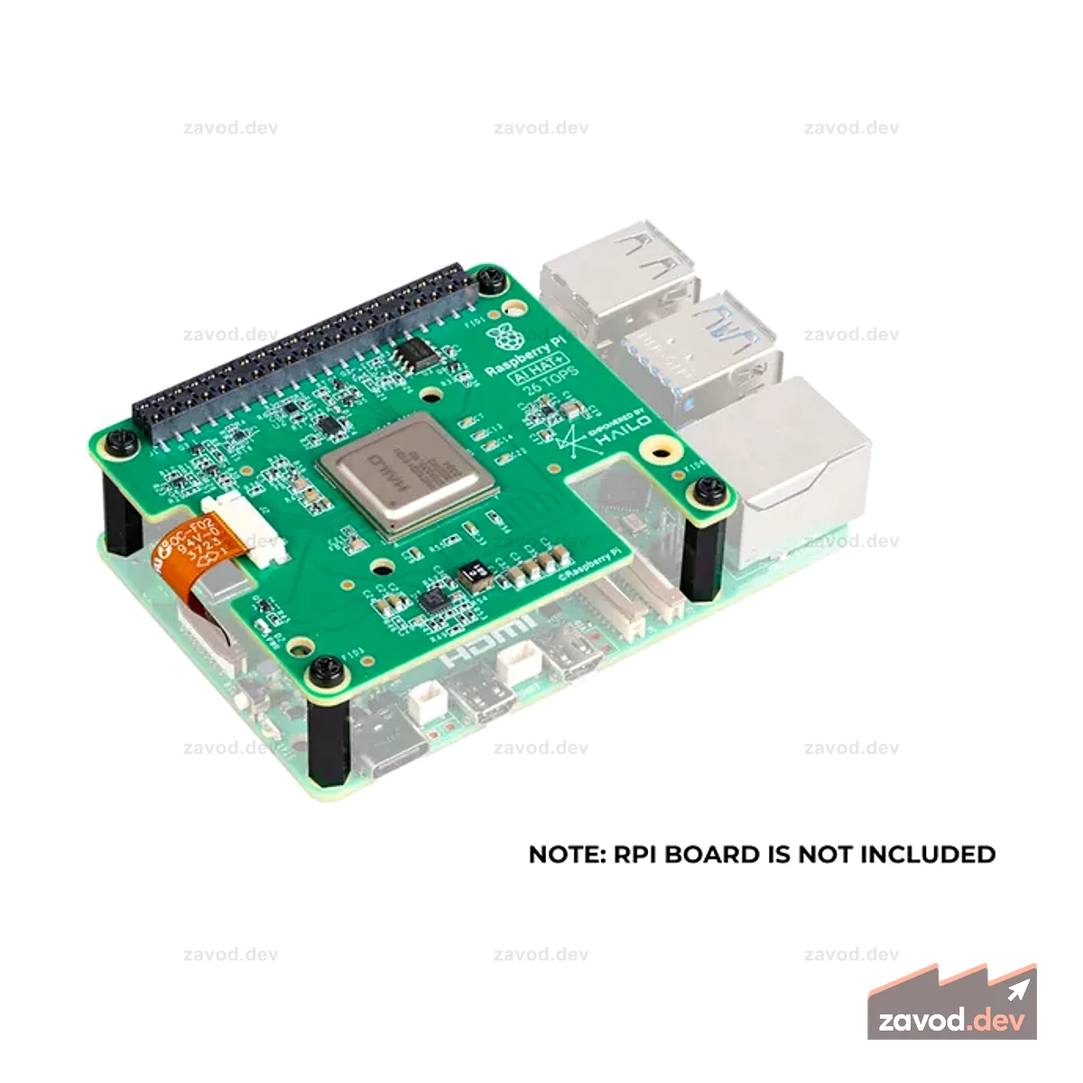 Raspberry Pi AI HAT+ 26 TOPS для Raspberry Pi 5 | СК1791