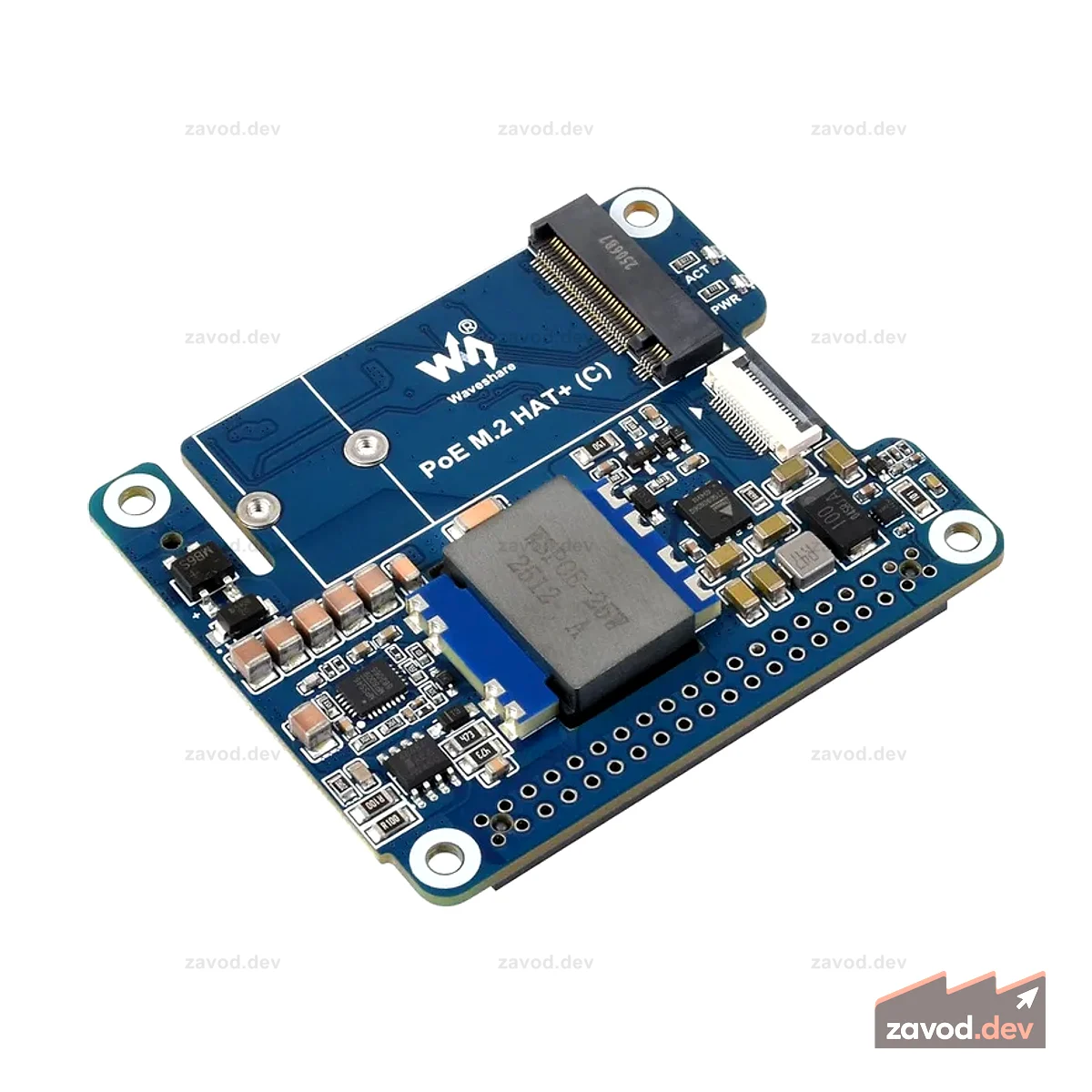 PoE M.2 HAT+ (C) для Raspberry Pi 5