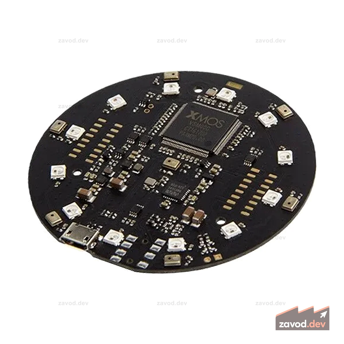 Микрофонный массив ReSpeaker — дальнее поле с 7 микрофонами PDM