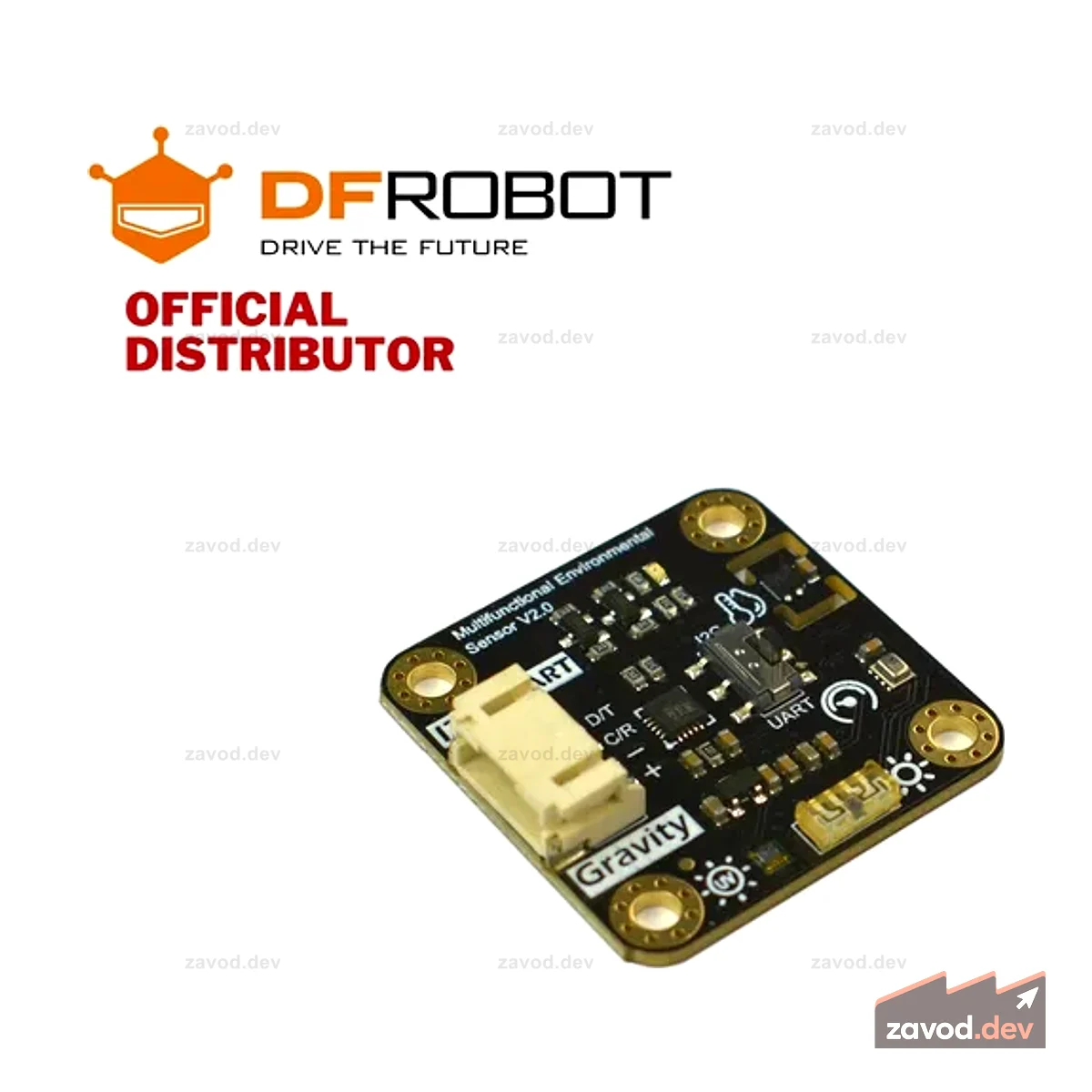 DFRobot Gravity: высокая точность измерения температуры, влажности, давления, окружающего освещения и УФ-датчика — I2C/UART | SEN0501