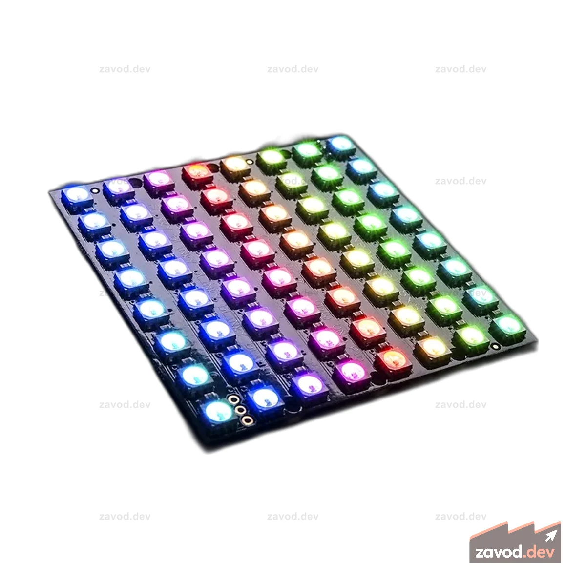 Adafruit NeoPixel NeoMatrix 8x8 – 64-пиксельная светодиодная RGB-матрица