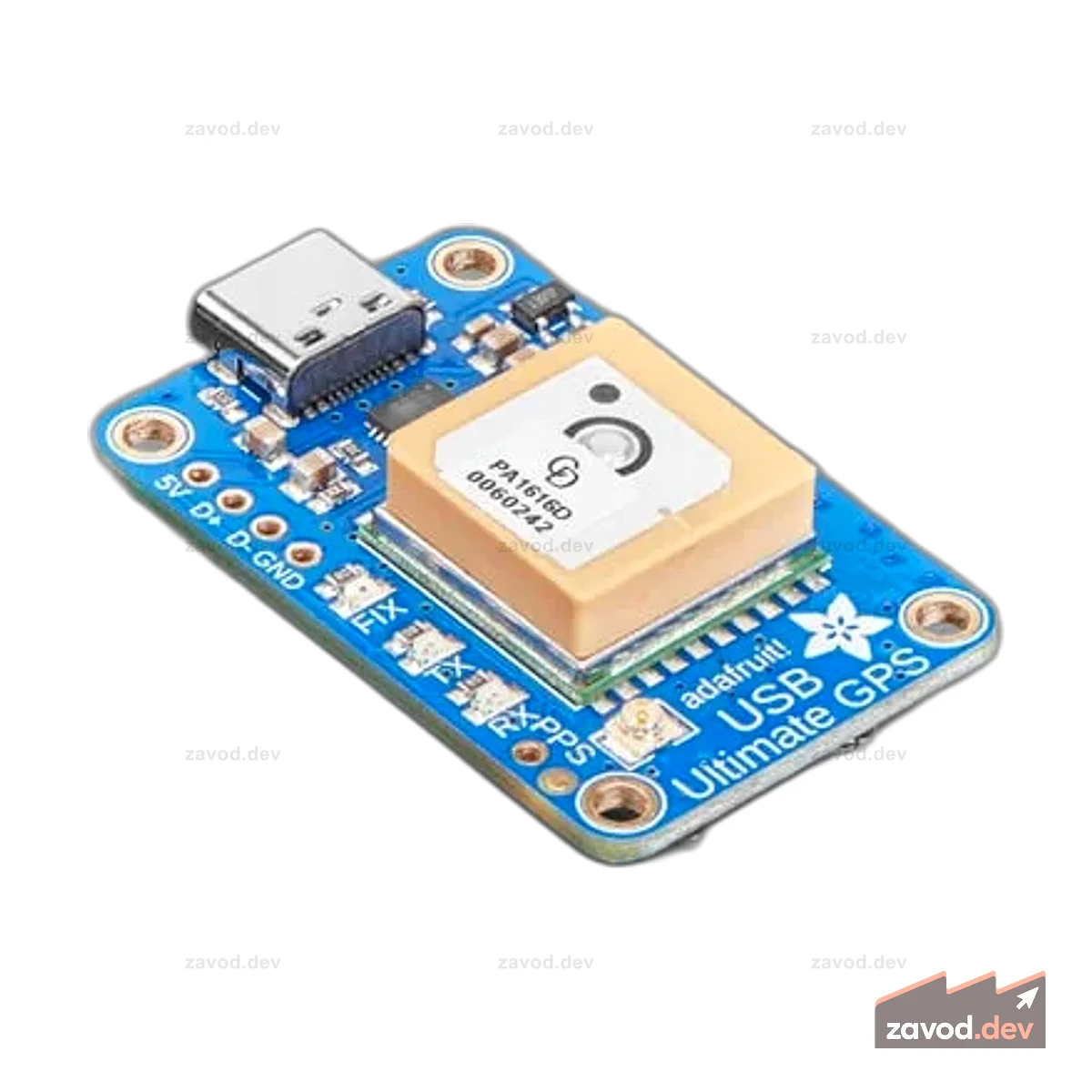 Adafruit Ultimate GPS GNSS с USB — 99 каналов с обновлением 10 Гц