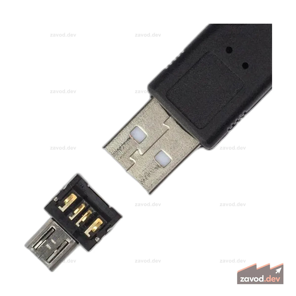 Конвертер USB в microUSB OTG