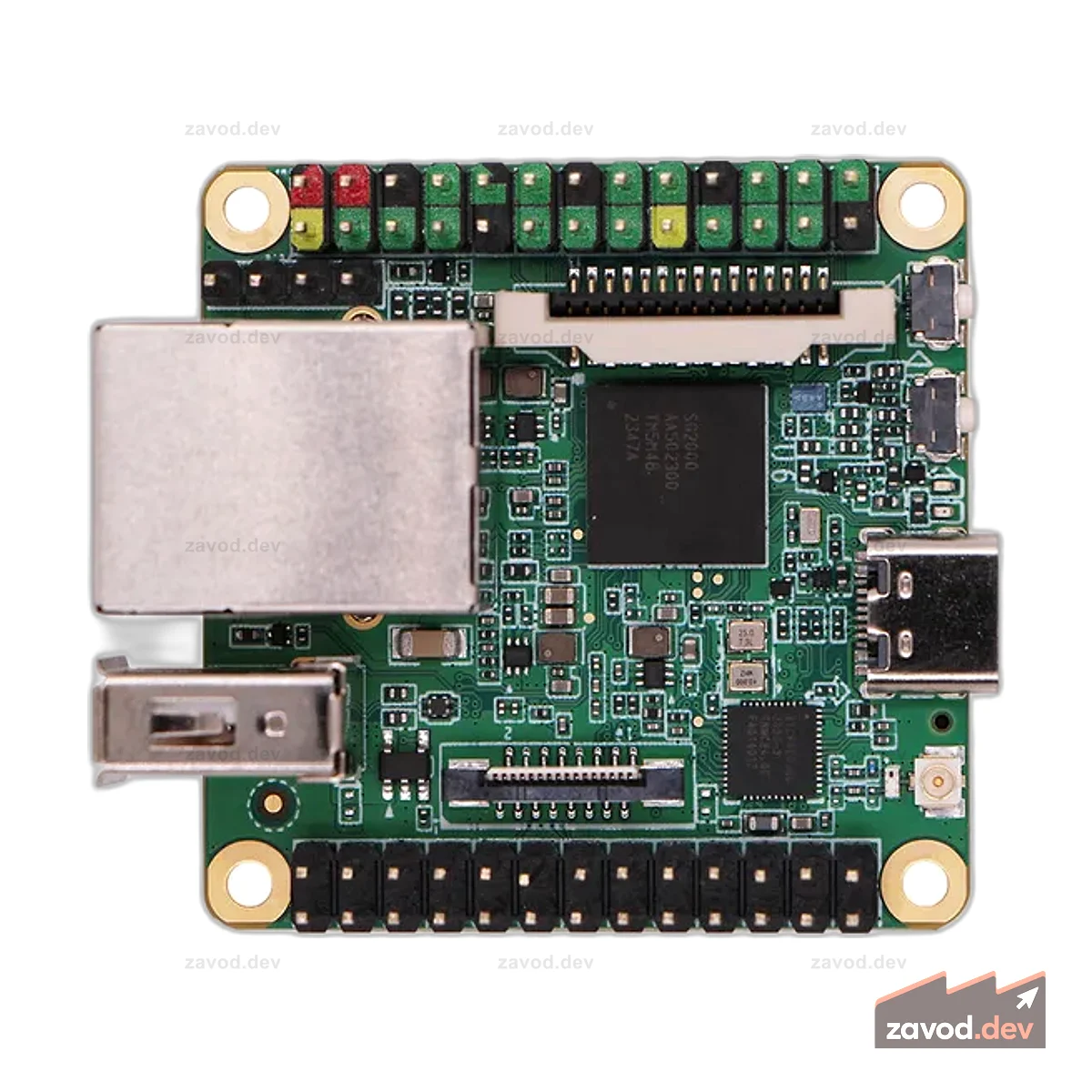 Milk-V Duo S — Mini RISC-V/ARM SBC, Sophgo SG2000, 512 МБ ОЗУ, 8 ГБ eMMC, 0,5T NPU, WiFi 6/BT5, Dual MIPI CSI, MIPI DSI, 100M RJ45, PoE, 8051 внутри