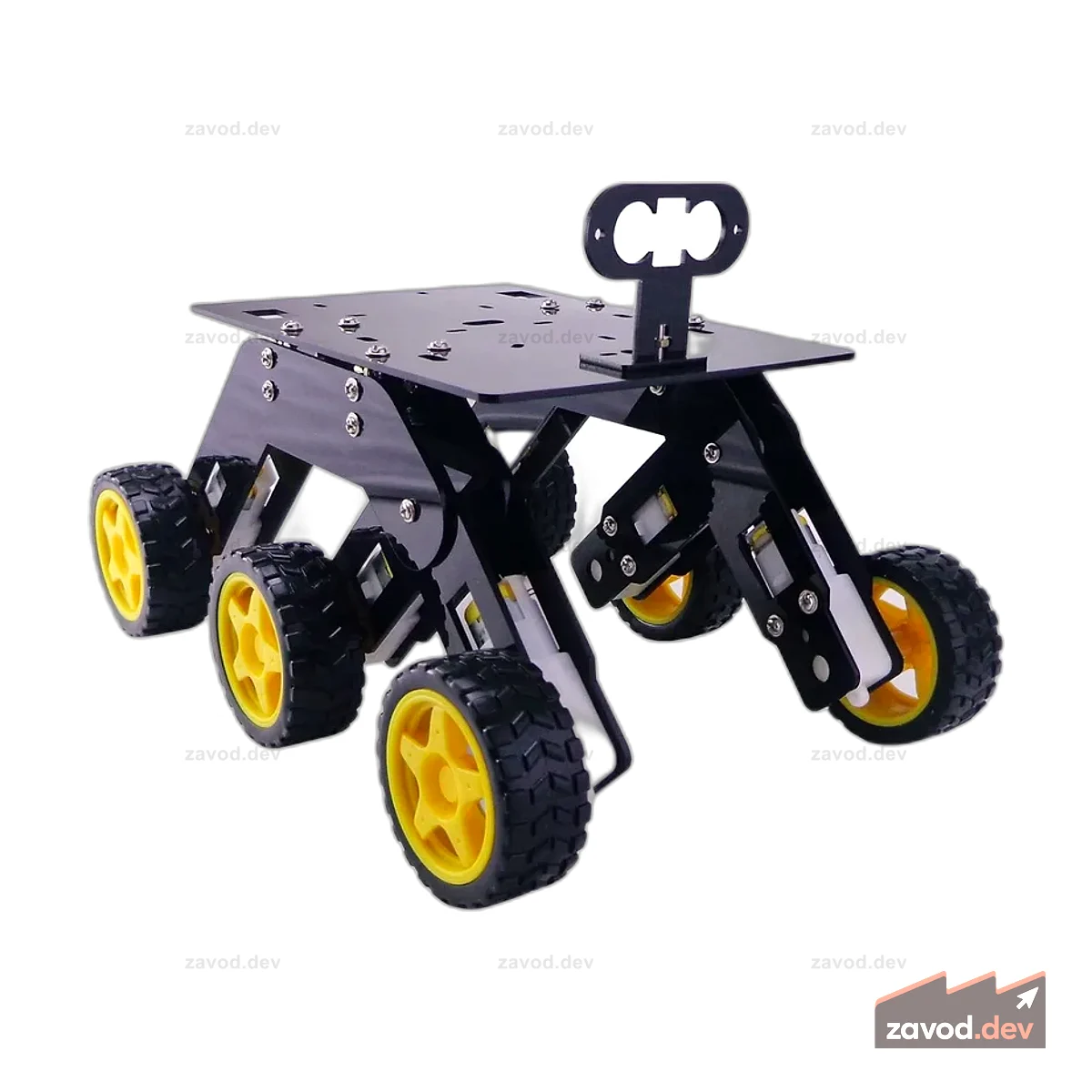Акриловый комплект для робототехники 6WD Curious Rover с шасси DIY