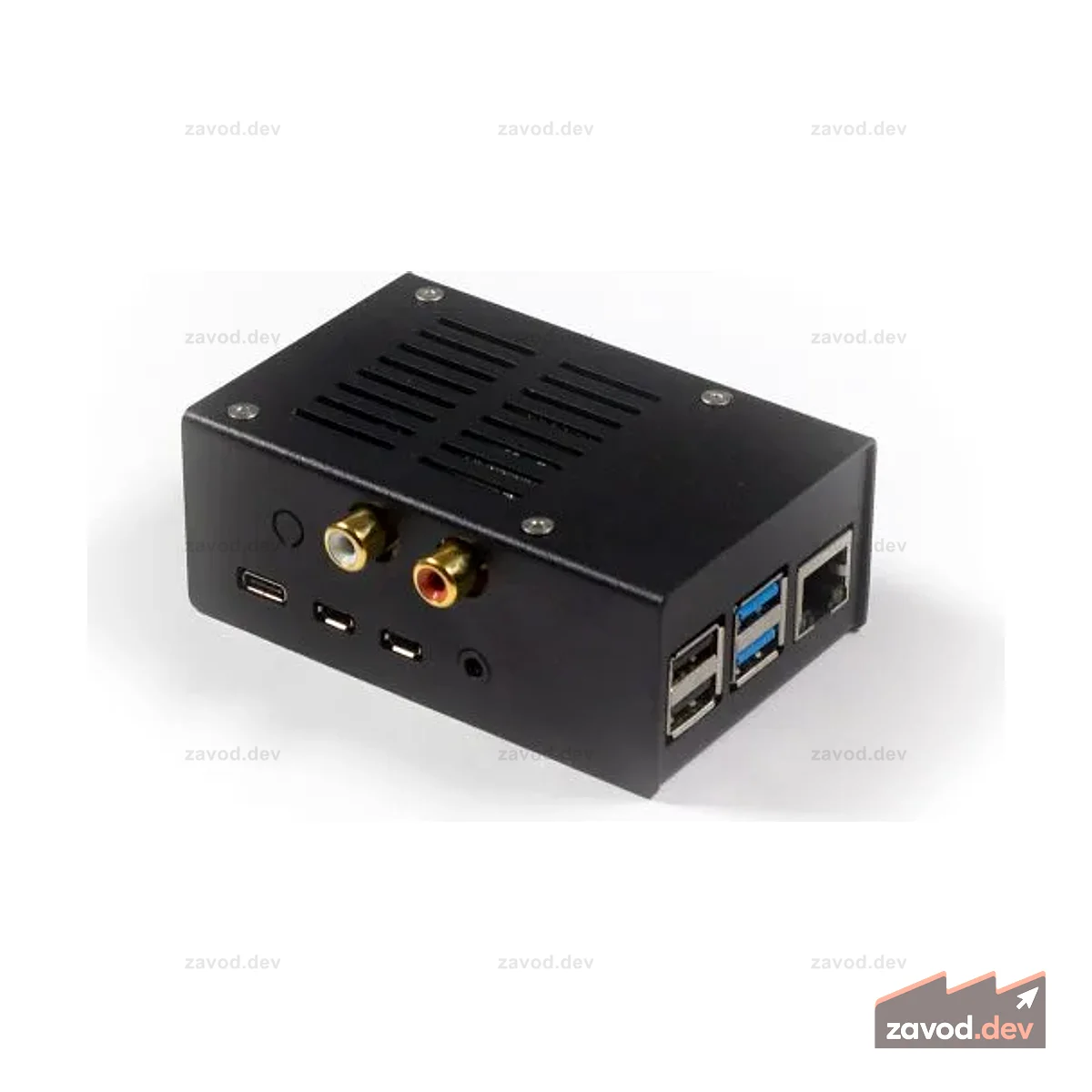 Стальной корпус для HiFiBerry DAC+/ADC, Pi 4, V2