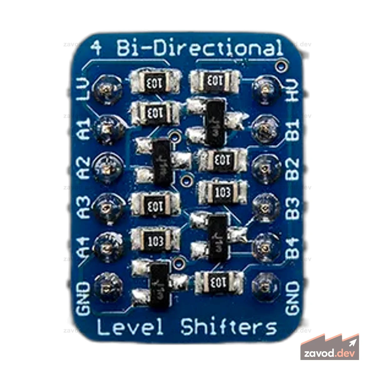 4-канальный I2C-безопасный двунаправленный преобразователь логических уровней BSS138