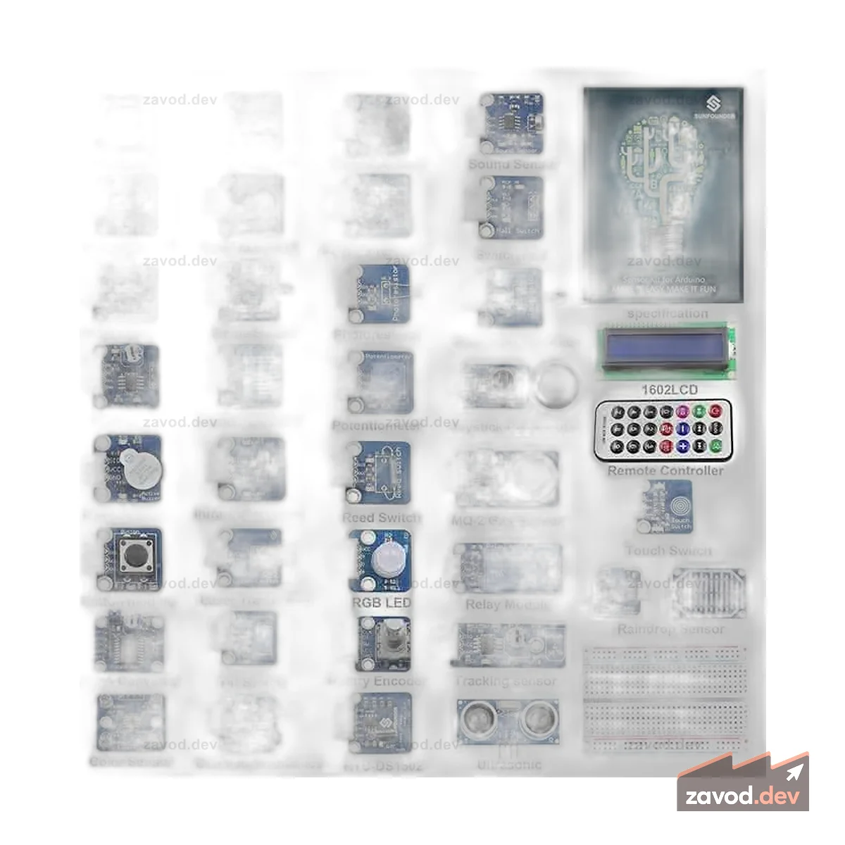 Комплект датчиков SunFounder для Arduino Mega 2560 и Uno R3