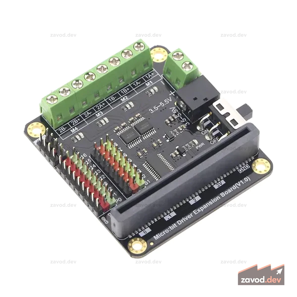 micro:Driver - Плата расширения драйверов для micro:bit/UNHIKER M10/K10